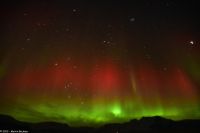 Skjervøy geht immer - seltenes rotes Polarlicht!