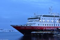 Kirkenes - geographischer Wendepunkt der Reise an der Russischen Grenze auf dem gleichen Längengrad wie St. Petersburg und Kairo