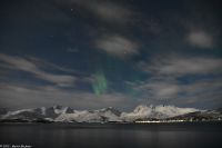 Troms og Finnmark fylke - Verschneite arktische Winterlandschaft mit Polarlicht