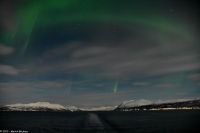 Troms og Finnmark fylke - Verschneite arktische Winterlandschaft mit Polarlicht