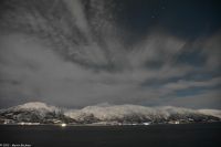 Troms og Finnmark fylke - Verschneite arktische Winterlandschaft mit Polarlicht