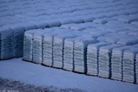 Vesterålen Archipel - Export- und Handelsgut aus Risøyhamn zum Versand bereit - Blumenerde!