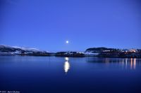 Vollmond über dem Vesterålen Archipel