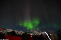Polarlicht über im Raftsund zwischen Vesterålen und Lofoten