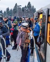Oslo - Auffahrt zum Holmenkollen - Die schönste U-Bahn-Fahrt der Welt - Metrolinie 1 - bekannt für die ultralange Schlittenabfahrt