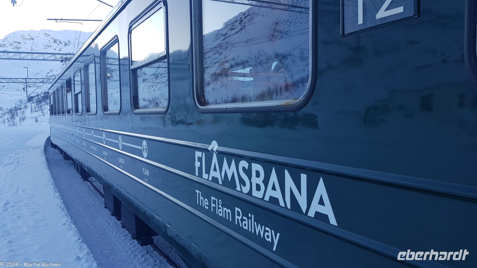 Myrdal (866 m) auf der Hardangervidda - Umsteigen von der Bergensbane in die Flåmsbane 