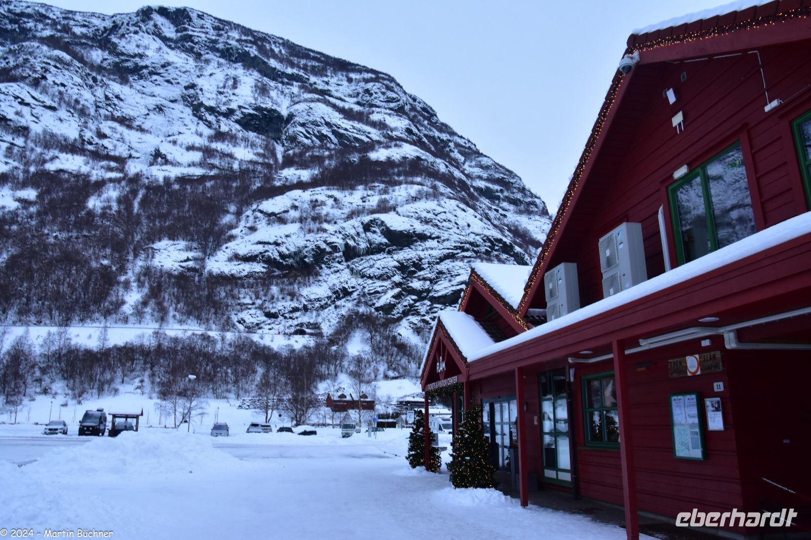 Silvester in Flåm - Bahnhof in Flåm