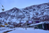 Romantische Winterruhe bei der Flåmsbane - im geschäftigen Sommer kaum vorstellbar