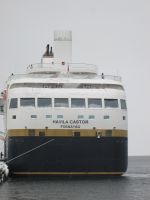 Stopp der Havila in Finnsnes