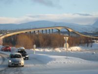 Brücke nach Kvaløya bei Tromsø