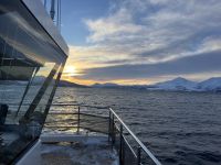 Sonnenaufgang vom Schiff