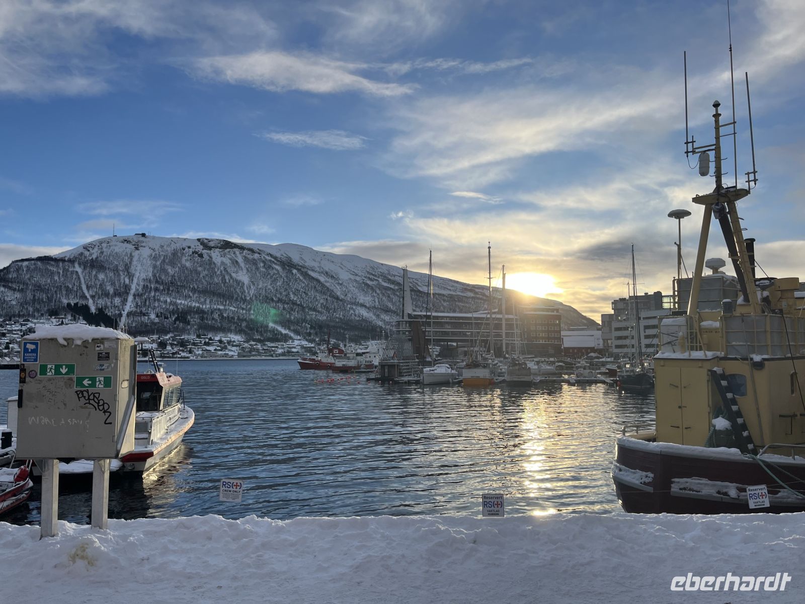 Der Hafen von Tromsø