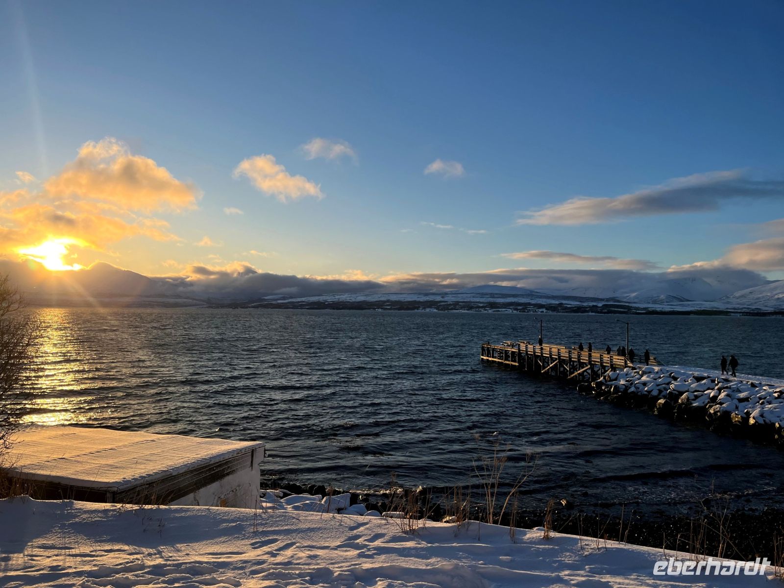 Blick auf die Insel Store Grindøya