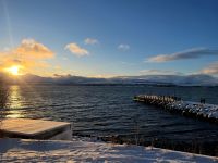 Blick auf die Insel Store Grindøya