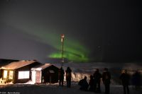 Polarlicht - Nordlicht - Aurora Borealis auf dem Hausberg Storsteinen (erreichbar mit dem Fjellheisen)