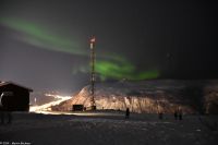 Polarlicht - Nordlicht - Aurora Borealis auf dem Hausberg Storsteinen (erreichbar mit dem Fjellheisen)