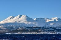 Blick auf die Lyngen-Halbinsel mit den Lyngen-Alpen