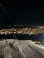 Blick auf Tromsö vom Fjellheisen