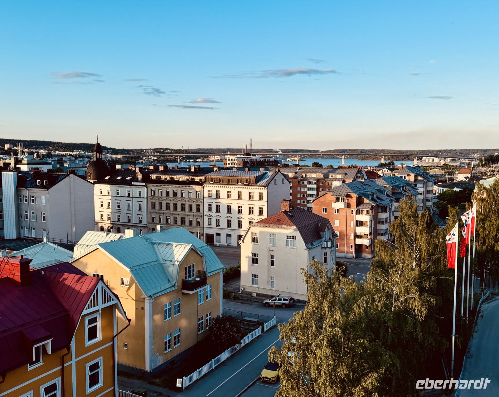 Tag 3 -Blick über Sundsvall