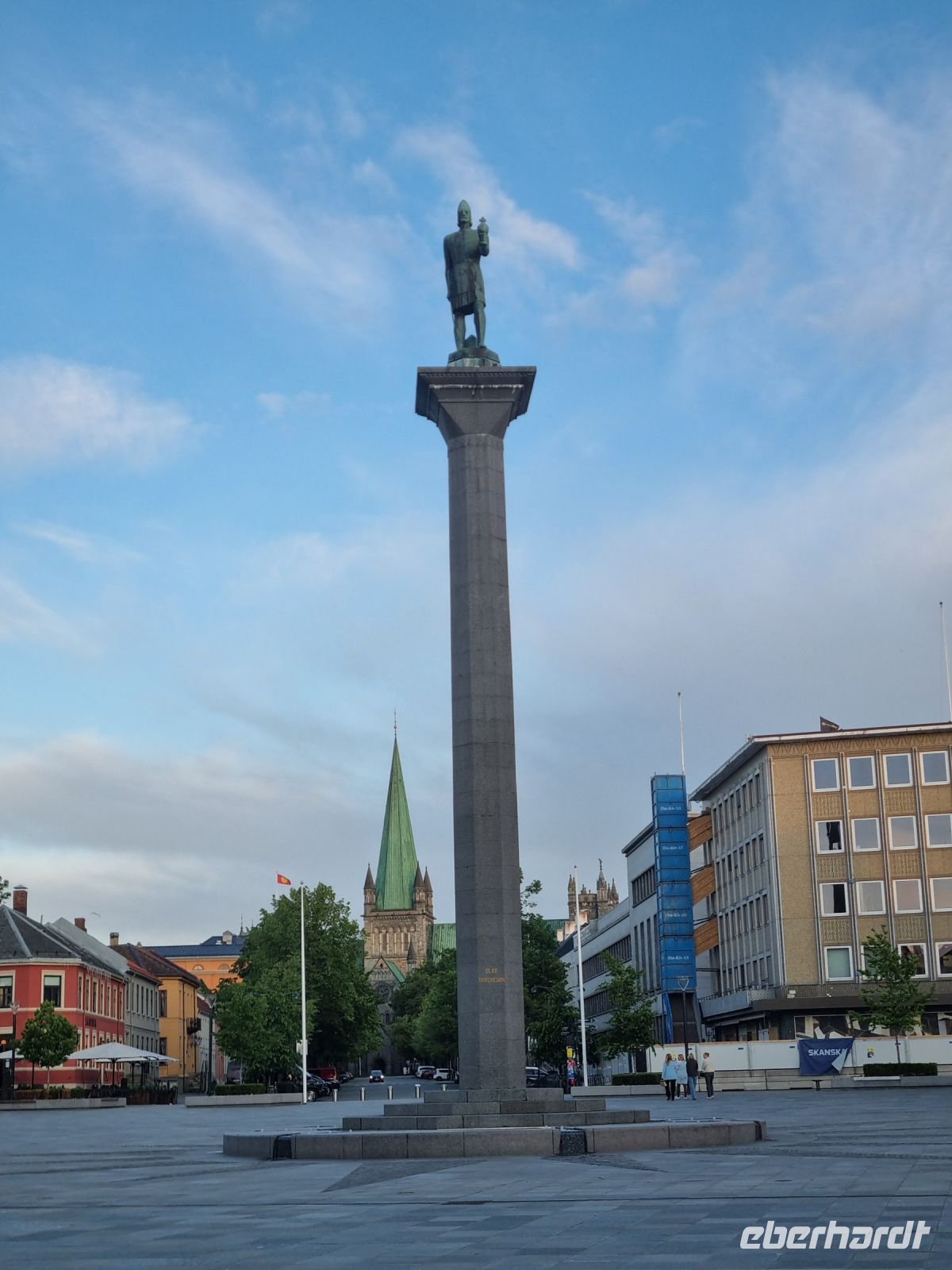 Trondheim - Marktplatz (Statue von Olav Tryggvason)