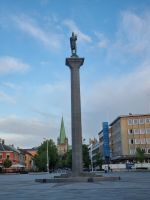 Trondheim - Marktplatz (Statue von Olav Tryggvason)