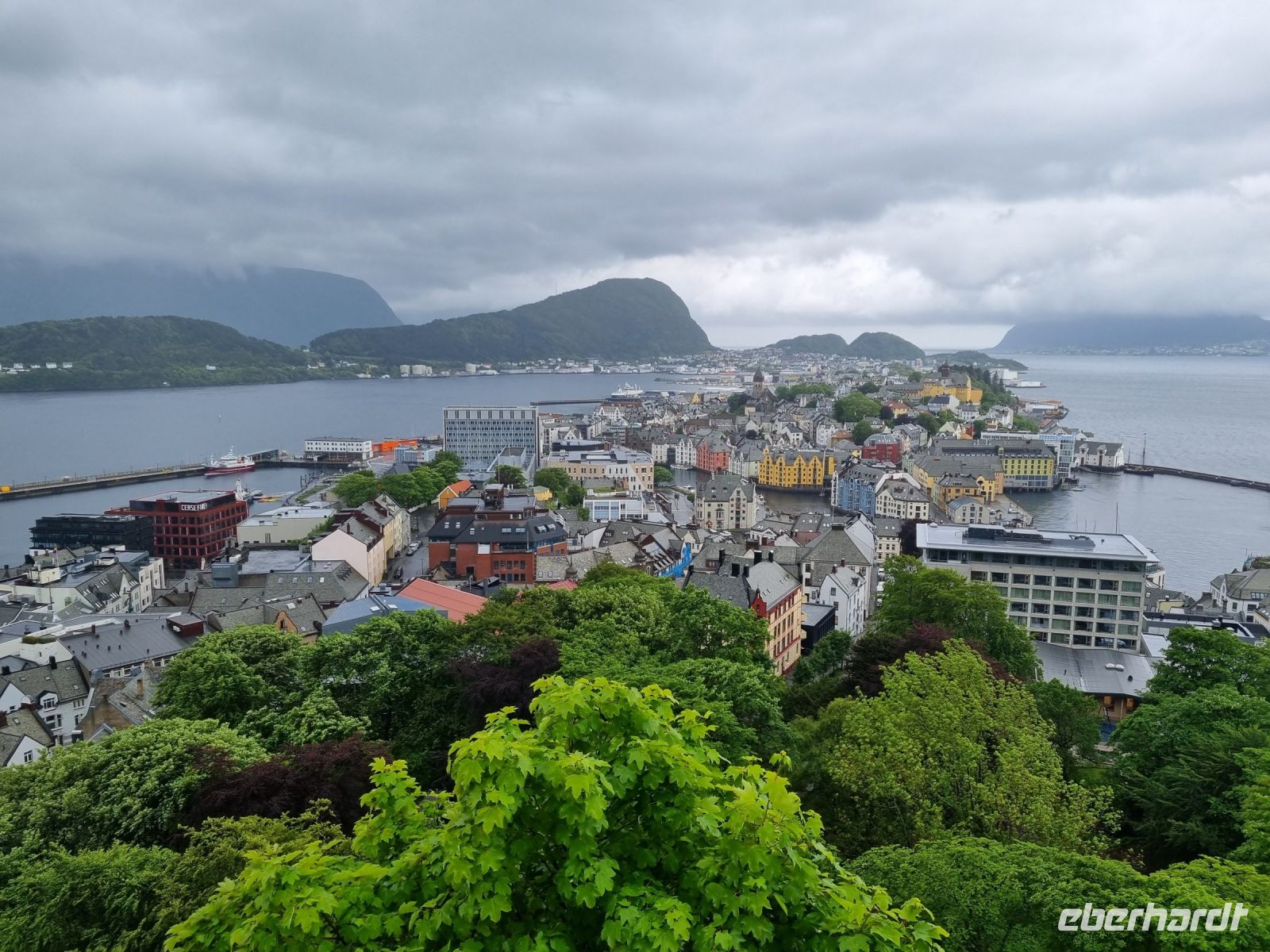 Ålesund - Ausblick vom Hausberg Aksla