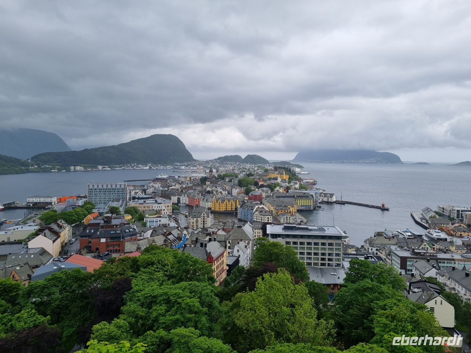 Ålesund - Ausblick vom Hausberg Aksla