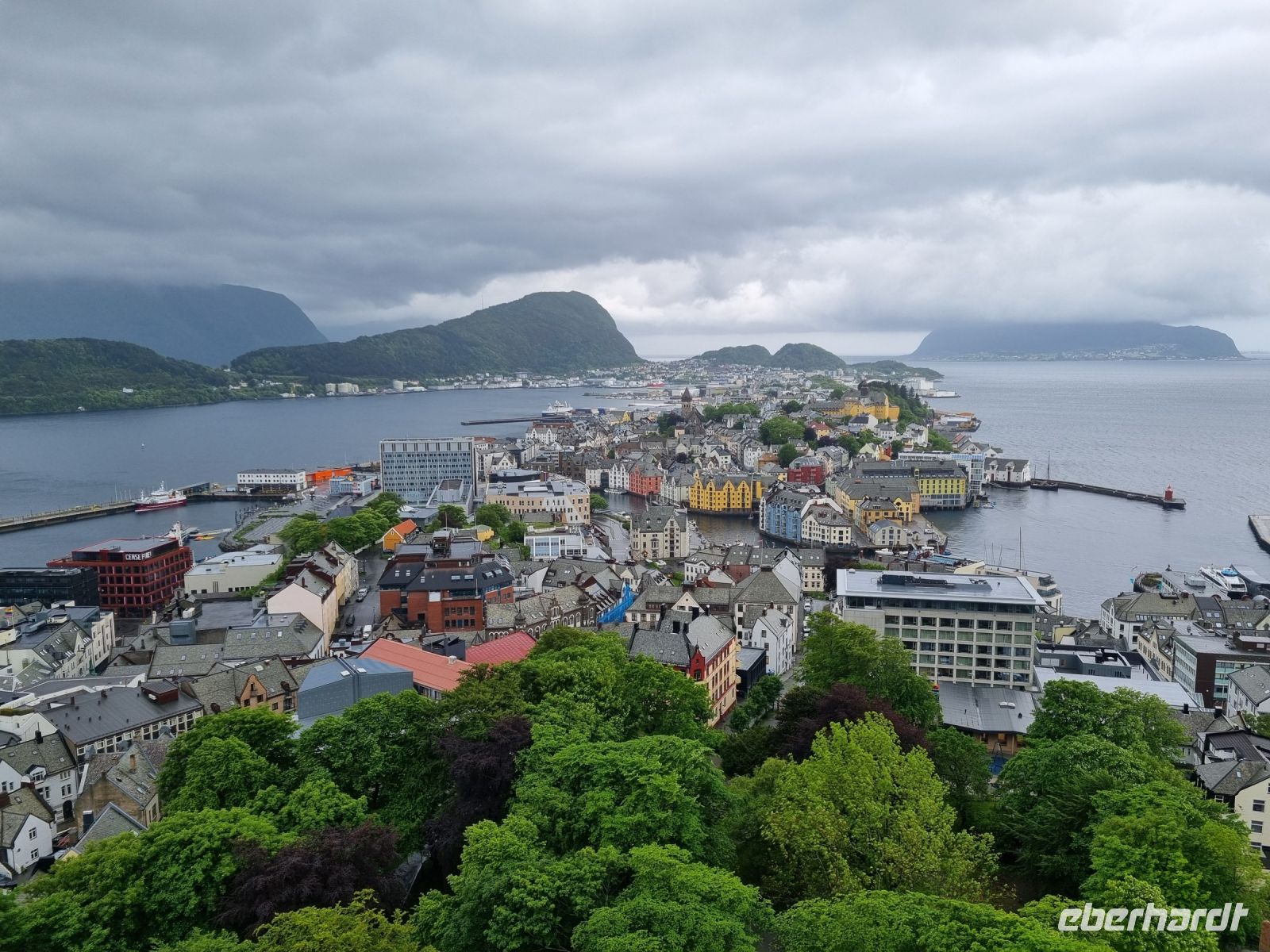 Ålesund - Ausblick vom Hausberg Aksla