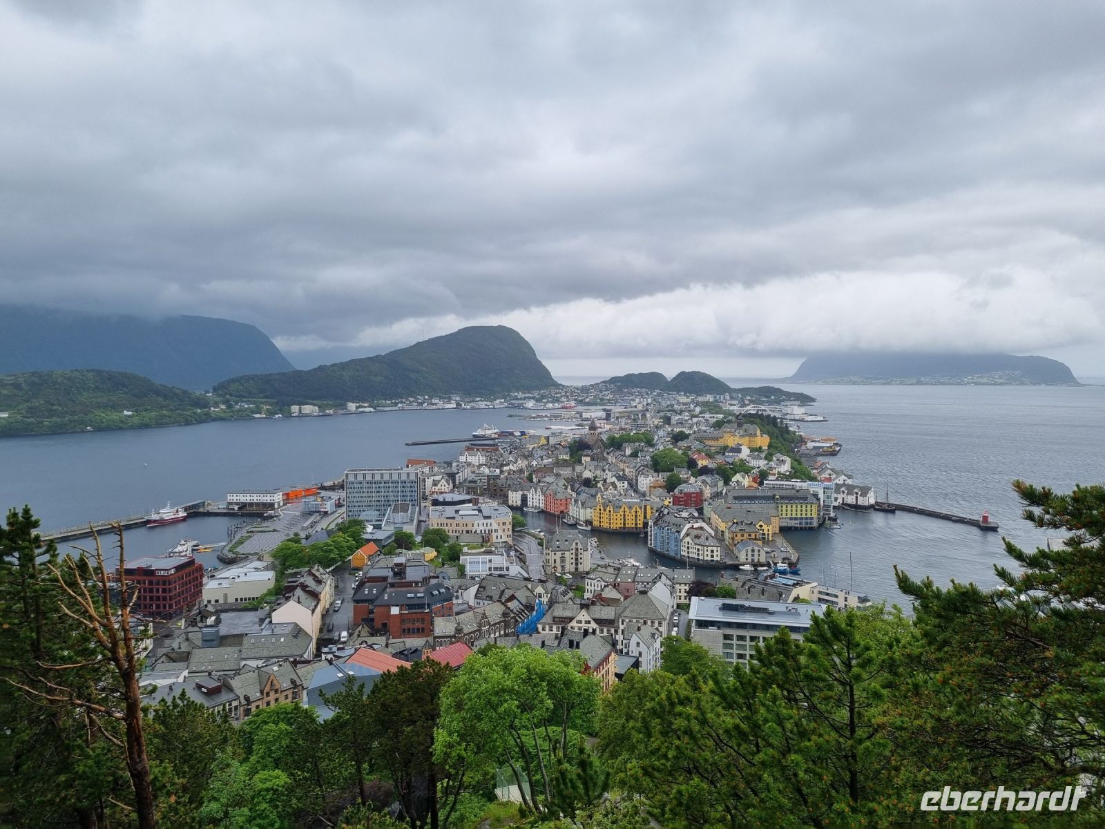 Ålesund - Ausblick vom Hausberg Aksla