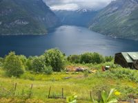 Sunnylvsfjord mit Blick zum Geirangerfjord 