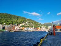 Bergen - Blick zum Hausberg Fløyen 