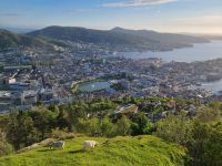 Bergen - Ausblick vom Hausberg Fløyen 