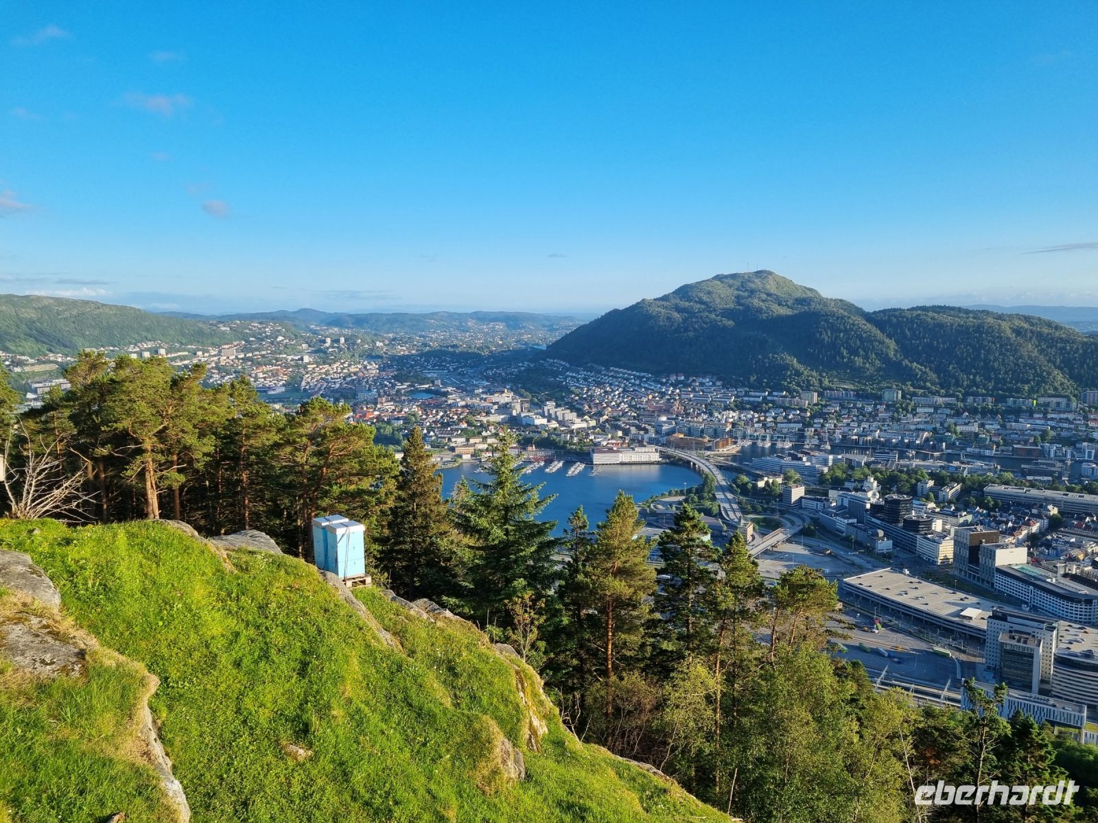 Bergen - Ausblick vom Hausberg Fløyen 