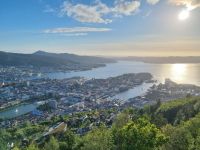 Bergen - Ausblick vom Hausberg Fløyen 