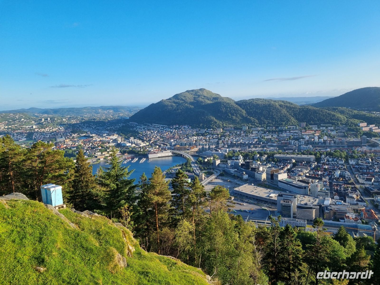 Bergen - Ausblick vom Hausberg Fløyen 