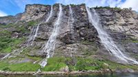 Schifffahrt auf dem Geirangerfjord: die sieben Schwestern