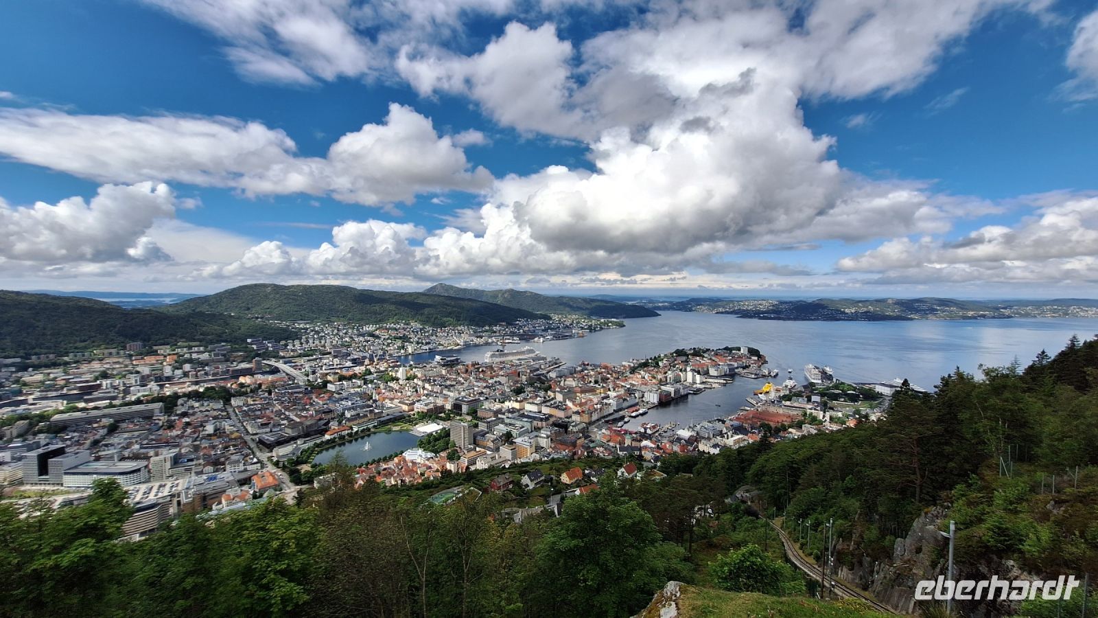 Bergen: Blick vom Fløyen