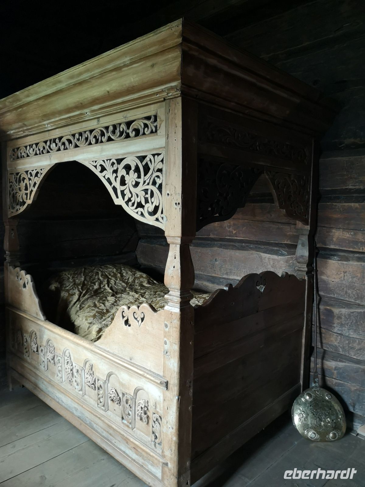 Viel Platz im Bett gab es nicht ..........