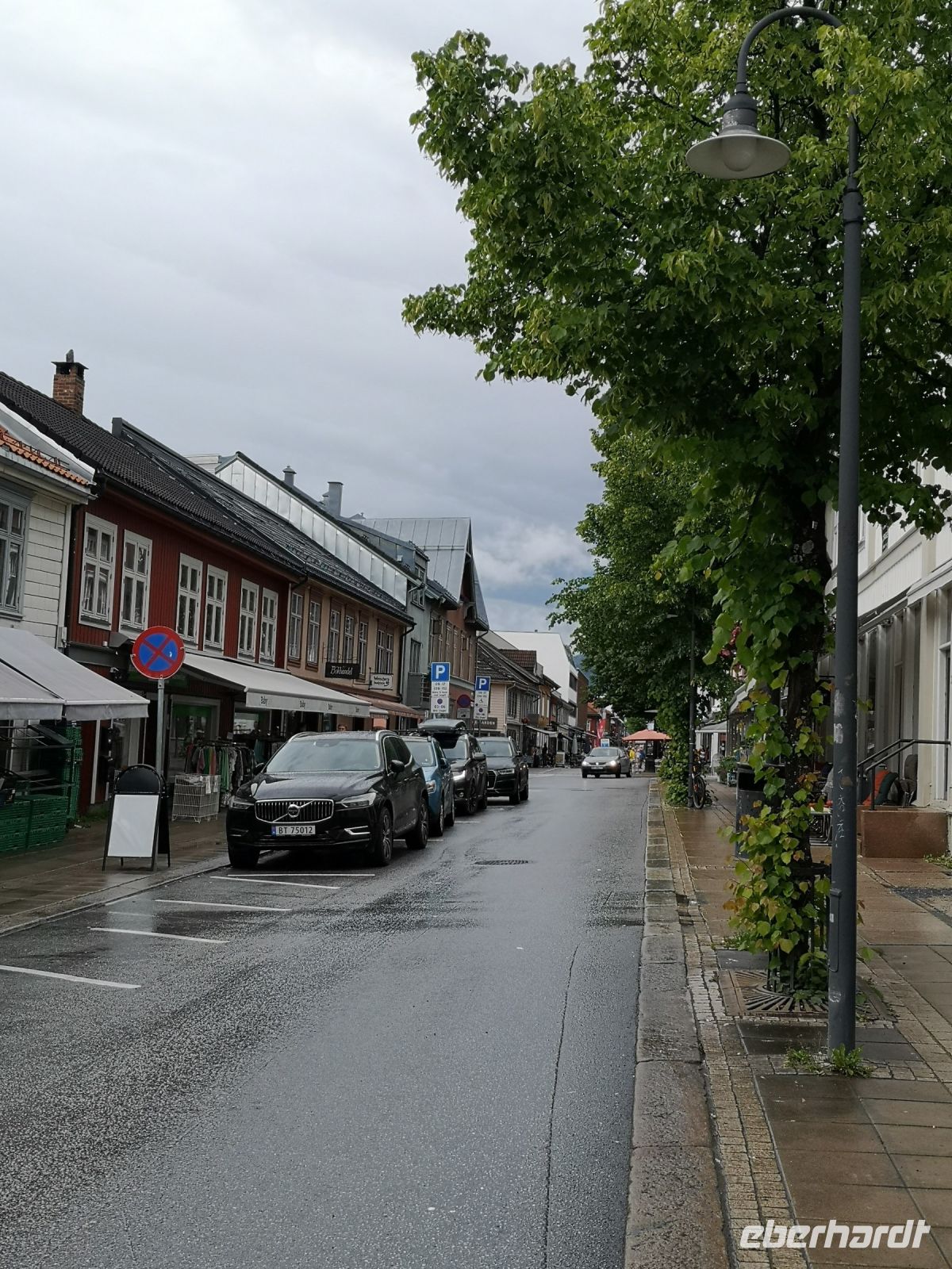 Die Strasse von Lillehammer - leider im Regen