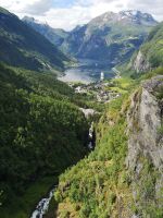 Und da ist er - Geiranger mit Fjord