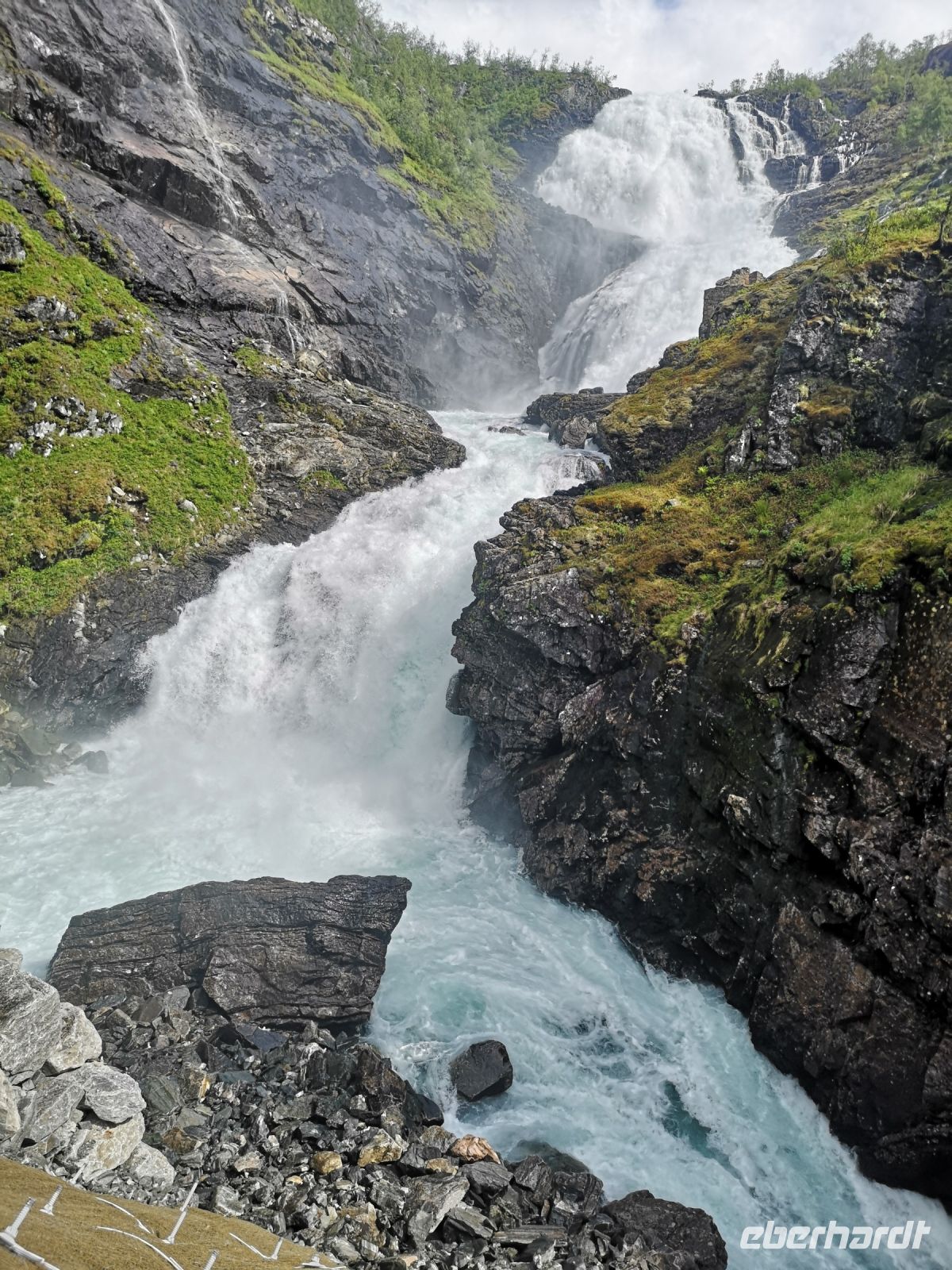 Die meist fotografierte Kjosfossen auf dem weg nach Myrdal