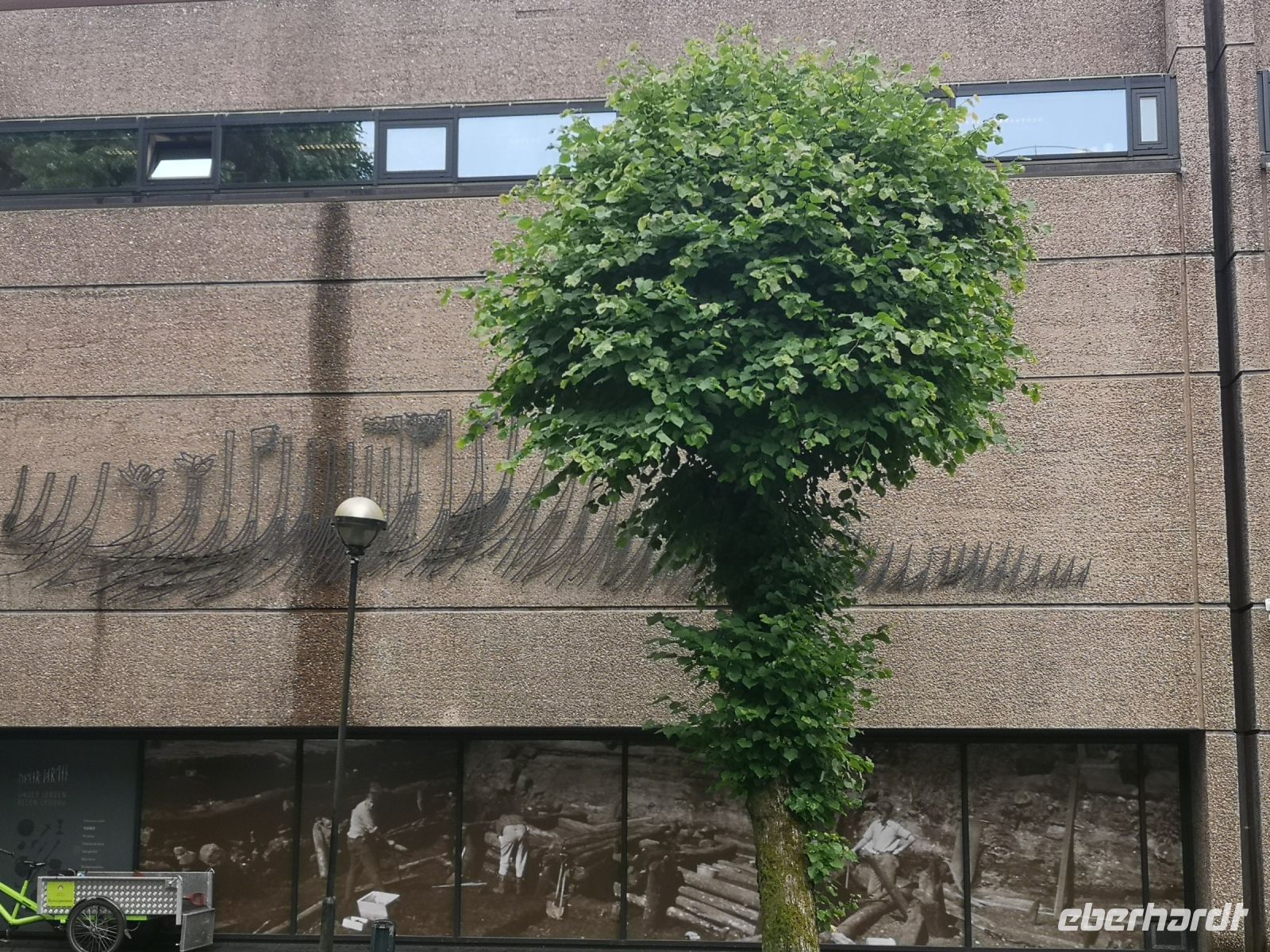 Fischgräten? Nein, Wikingsschiffe im Hafen