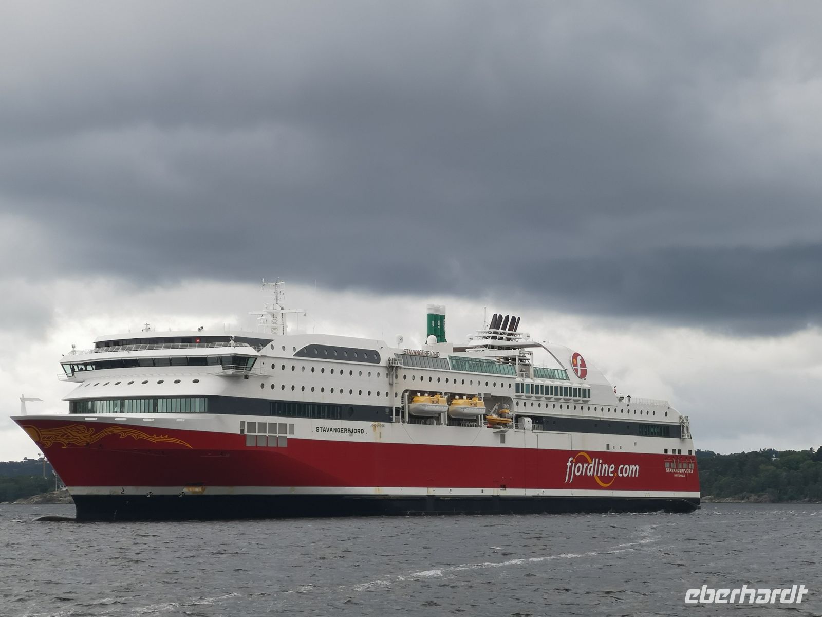 Mit dieser Fähre nehmen wir den Abschied von Norwegen