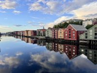 Tag 3 - Abendlicher Spaziergang durch Trondheim, Bakklandet