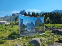 Lofoten - Insel Austvågøya (Skulpturenlandschaft Nordland von Dan Graham)