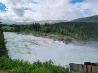 Laksforsen Wasserfall 