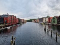 Trondheim - Speicherhäuser am Fluss Nidelva