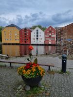 Trondheim - Blick von Bakklandet nach Bryggene 