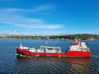 Ausfahrt aus dem Hafen von Göteborg...