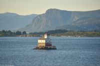 Vestlandet - Florø - Stabben fyr - der Stabben Leuchtturm vor Florø - UNESCO Weltnaturerbe - Westnorwegische Fjordlandschaft